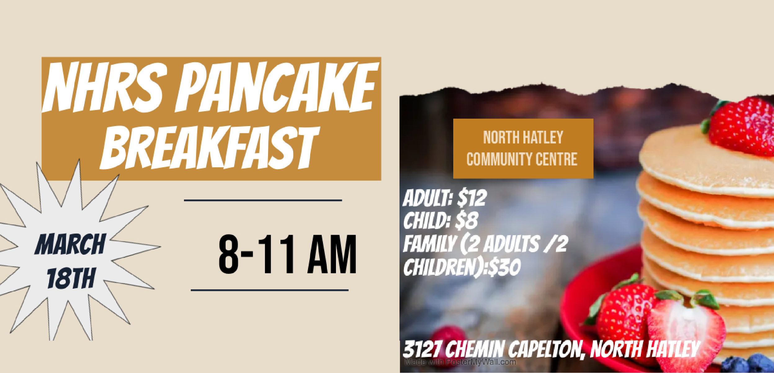 Read more about the article NHRS Pancake breakfast invitation