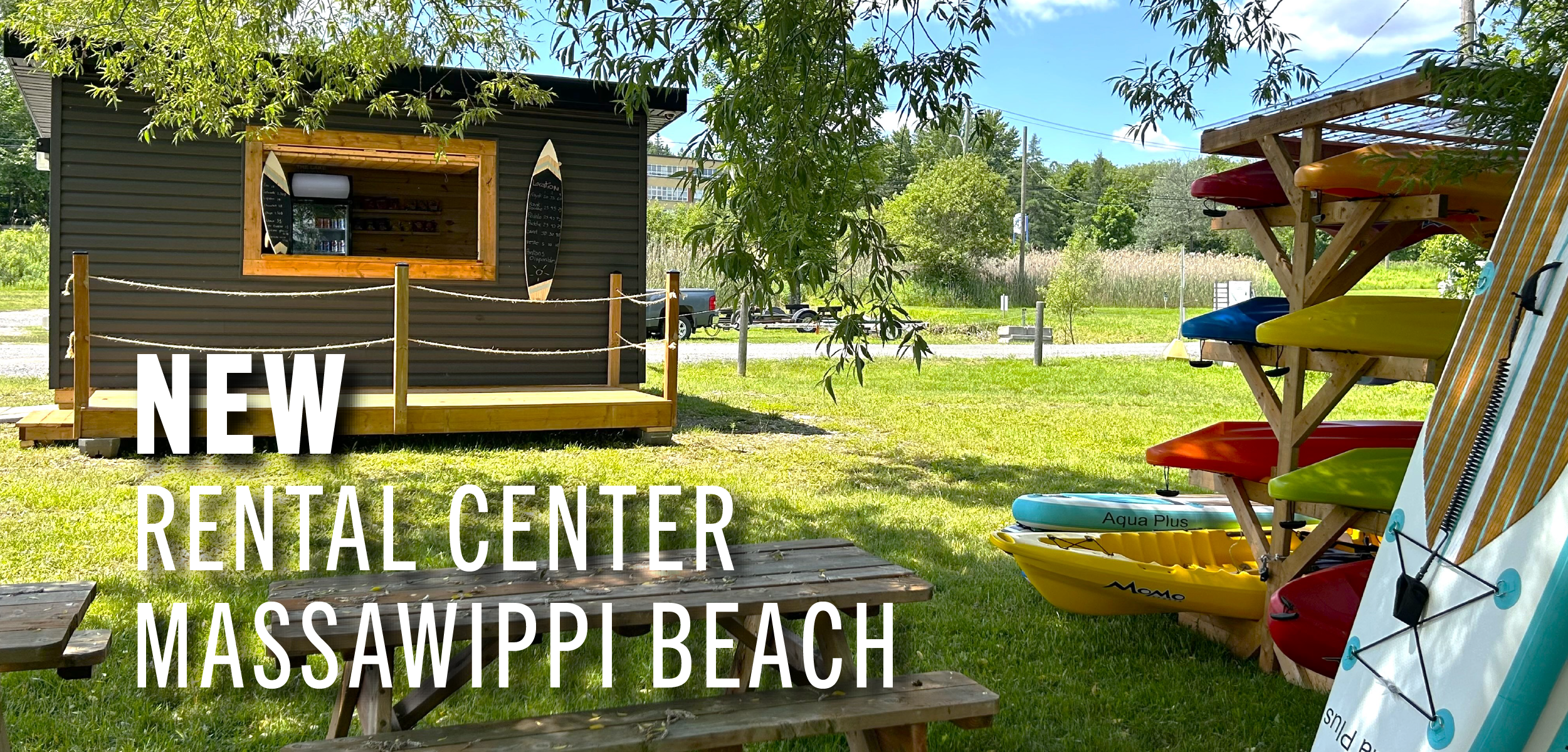 Read more about the article NEW – Rental center at Massawippi Beach